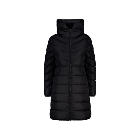 Piumino Donna Rebecca, lungo, con collo ampio e cappuccio
